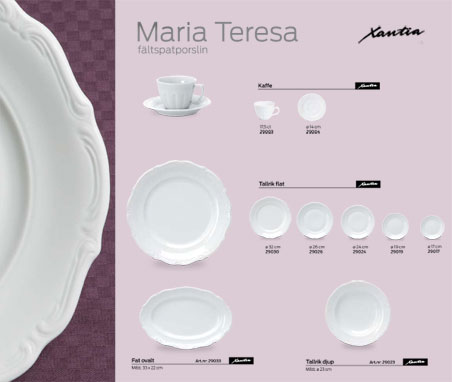 Xantia - Maria Terasa - fältspatporslin